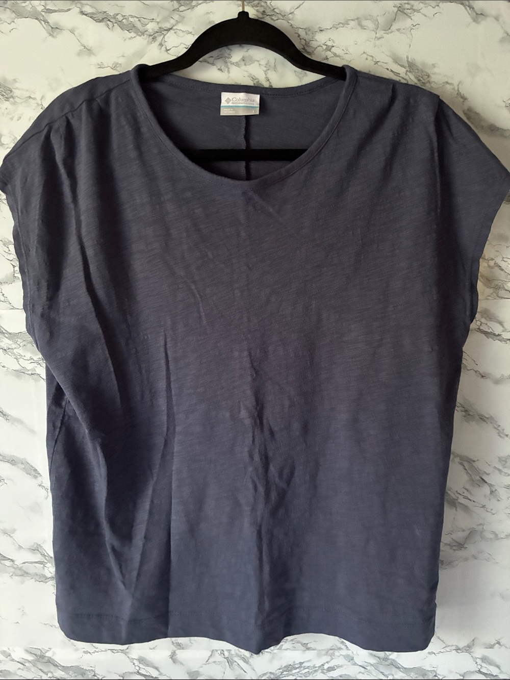 Columbia Women's L Dusty Blue Crew Tee